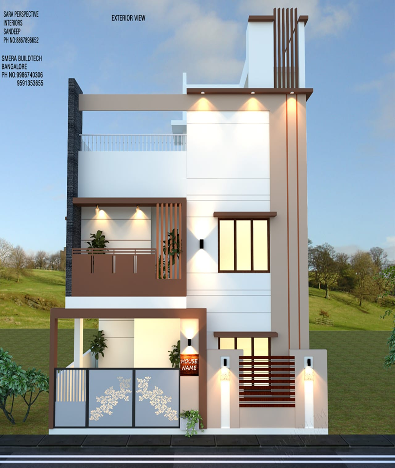 Contemporary Villa, Bangalore - Residential project in Bangalore. 5,000 Sft · Design & Build